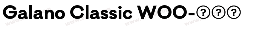 Galano Classic W00字体转换